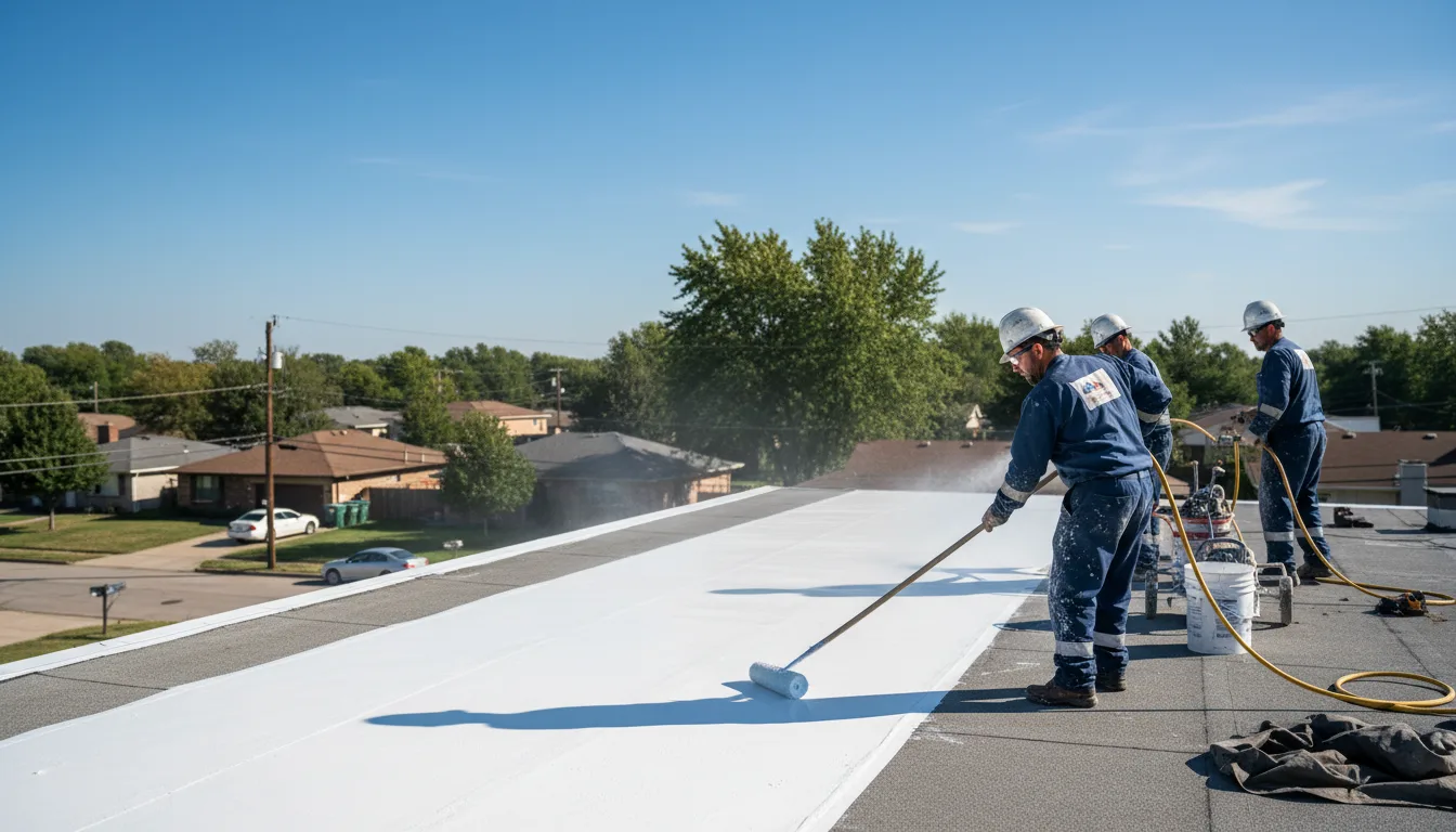 Commercial roof coating in Amherst, CO near me